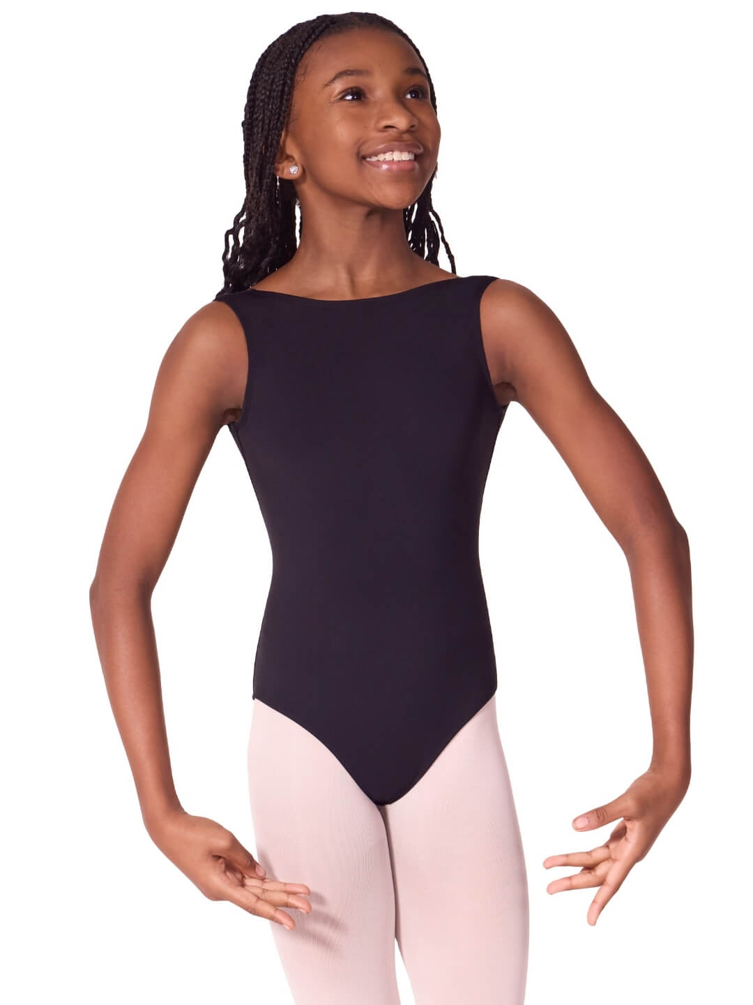 Capezio Soft Elegance Boat Neck Leotard Tween - EL105T, manufacturer photo