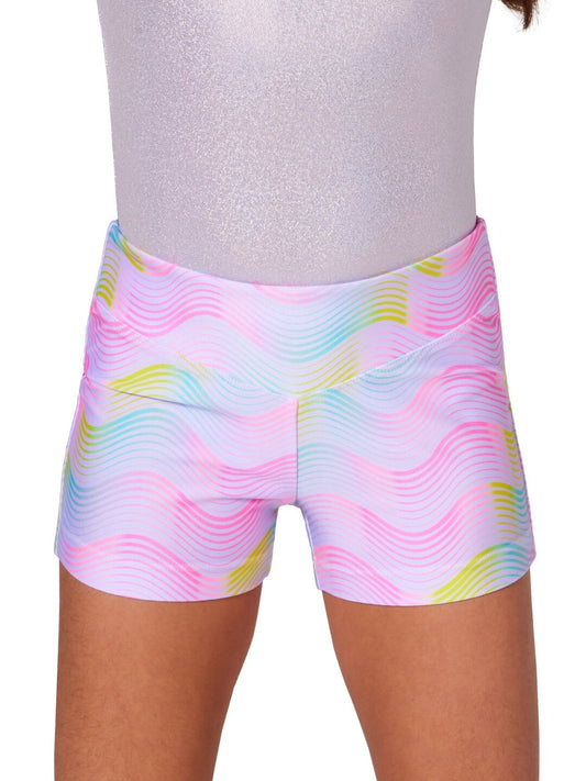 Capezio Sunset Wave Bike Short - F12445C in capezio-sunset-wave-bike-short-f12445c