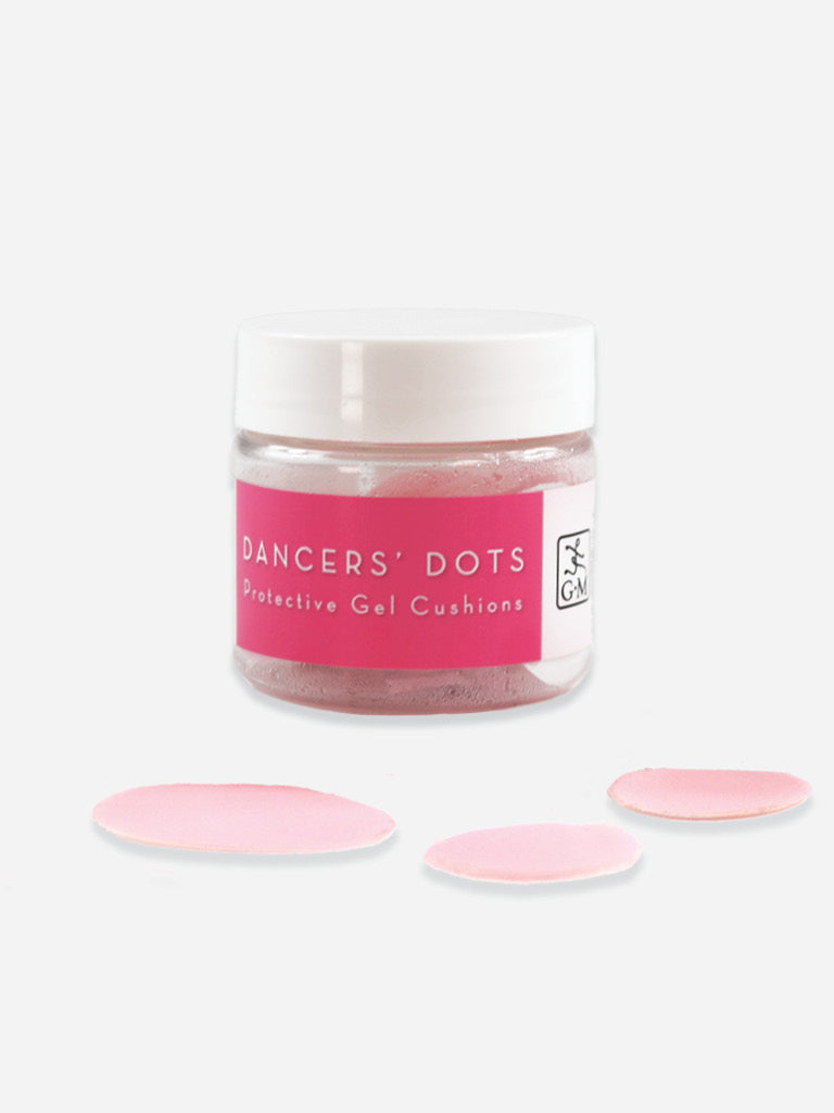Gaynor Minden Dancers' Dots mini jar with pink hydrogel cushions