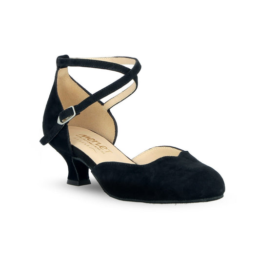 Merlet Badras black ballroom dance shoe