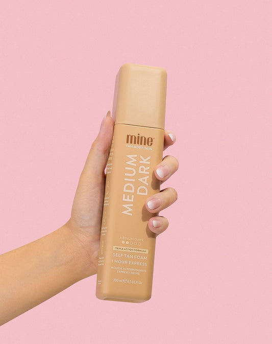 MineTan Medium Dark Self Tan Foam, 200 ml