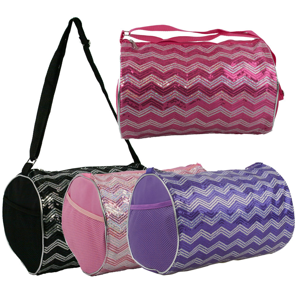 Chevron Sequin Duffels