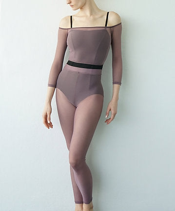 Jule Meshie Crop Top: Amethyst - MESHCT4