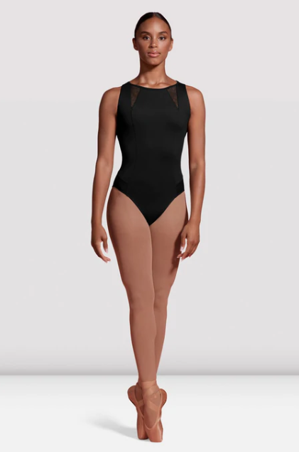 Mirella High Neck Splice Lace Tank Leo - M3100LM