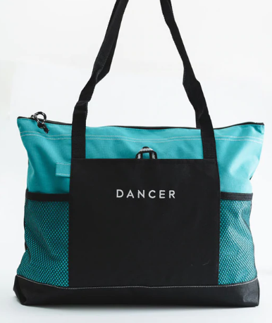 Bright DANCER Embroidered Tote Bags - Teal