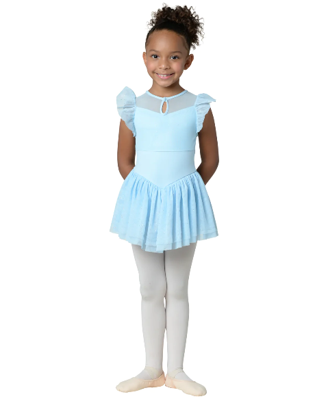 DANZNMOTION Skylar Flutter Sleeve Dress - 22200C