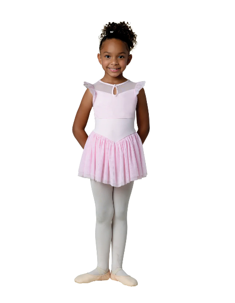 DANZNMOTION Skylar Flutter Sleeve Dress - 22200C