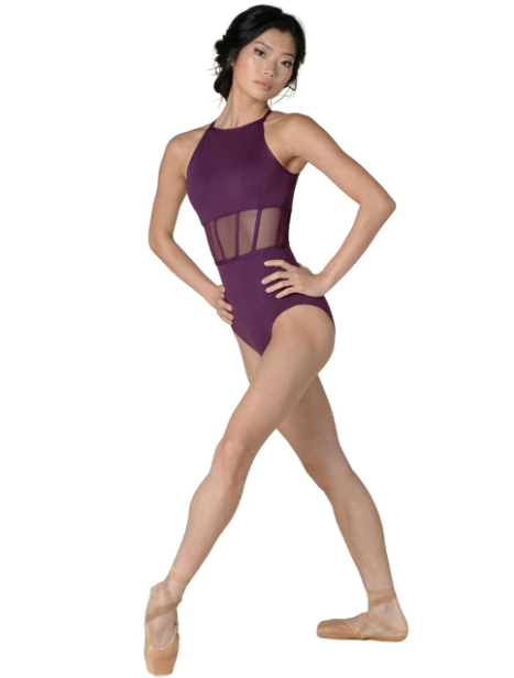 DANZNMOTION Brigitte Halter Corseted Waist Leo - 21105A