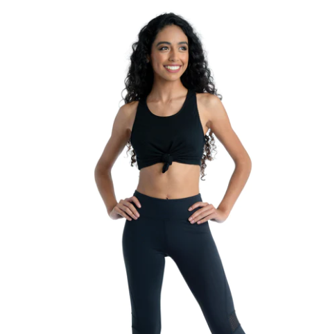 DANZNMOTION Tie Knot Crop Top - 20302A
