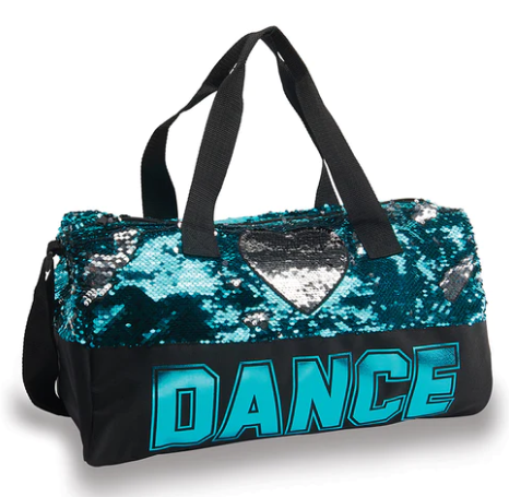 DANZNMOTION Dance Sequin Heart Duffle - B842