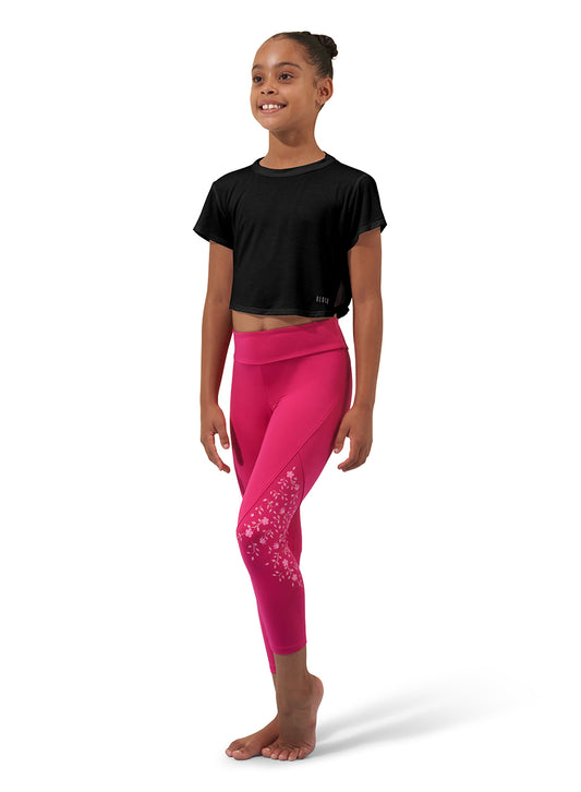 Bloch Mesh Logo Cropped T-Shirt - CZ9332
