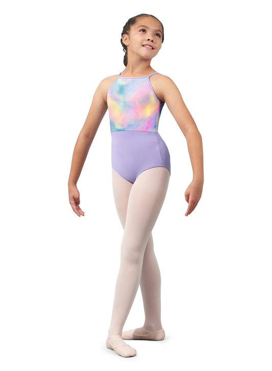 Mirella Watercolor Halter Leotard - M1083C