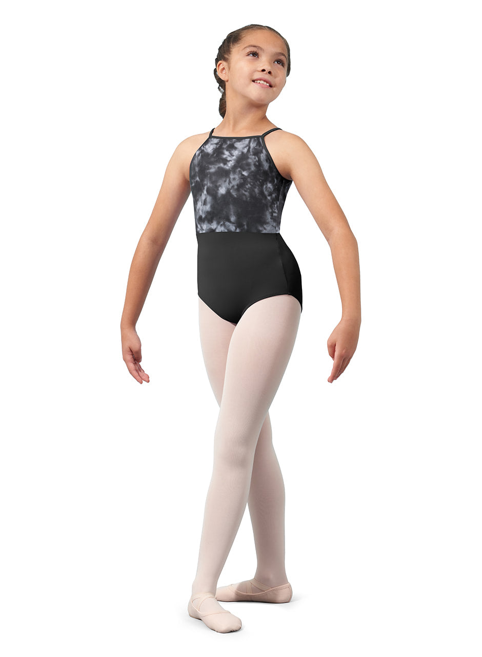 Mirella Watercolor Halter Leotard - M1083C