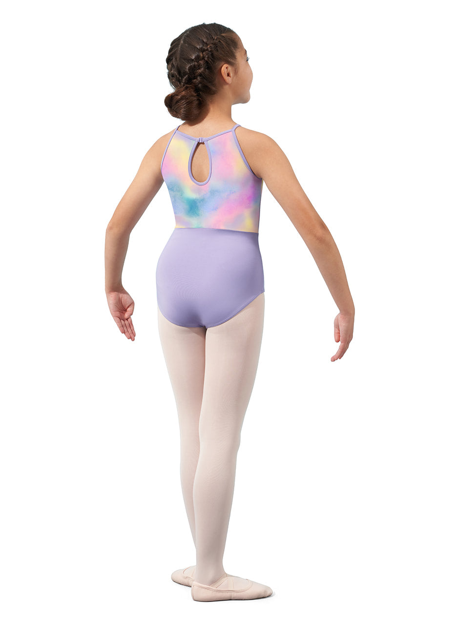 Mirella Watercolor Halter Leotard - M1083C