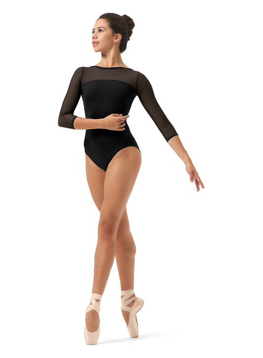 Mirella Strap Back 3/4 Sleeve Leotard - M1022LM