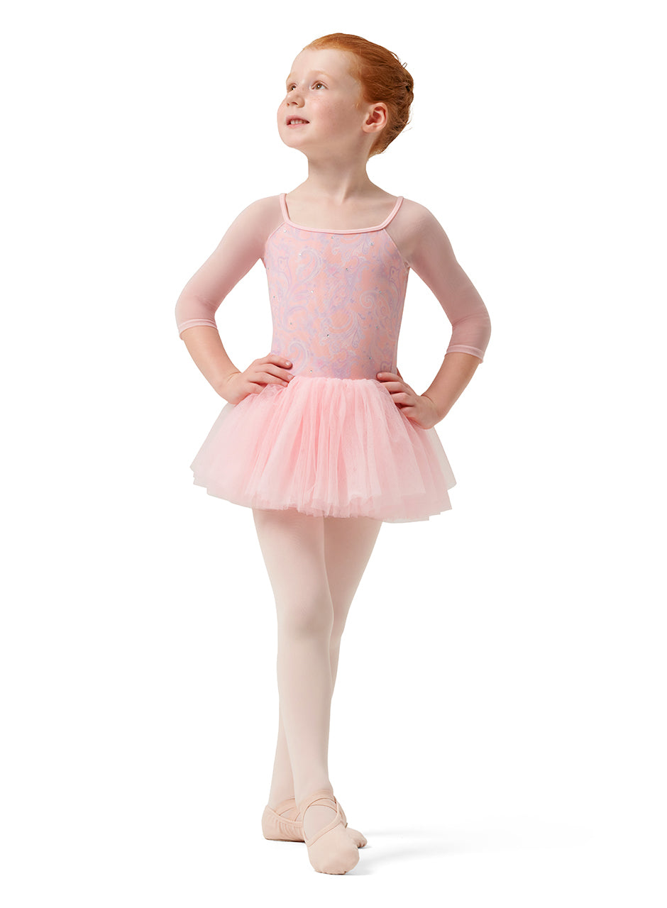 Mirella 3/4 Sleeve Tutu Leotard - M120C