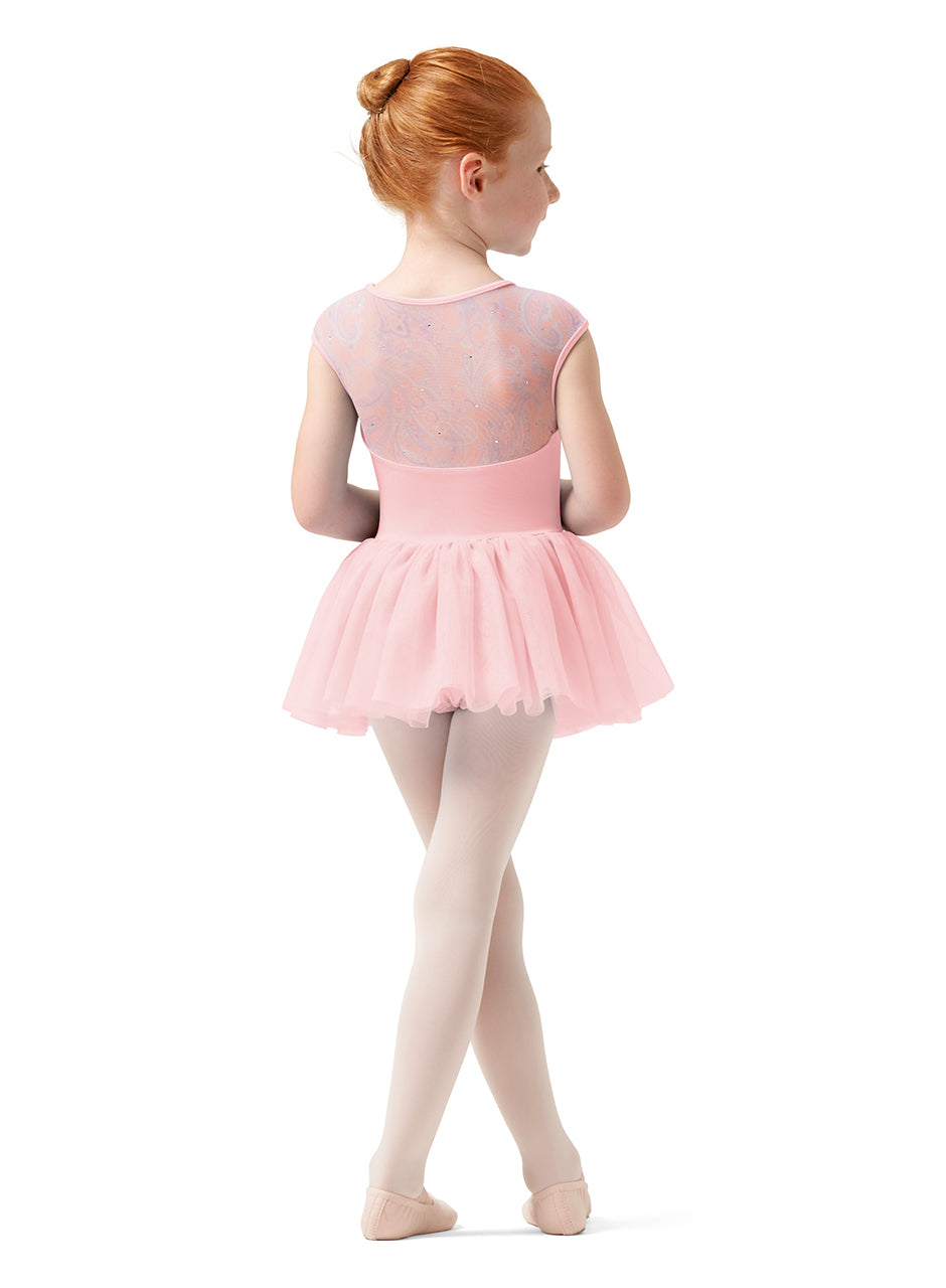 Mirella Cap Sleeve Tutu Leotard - M1557C Pink