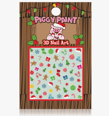 Piggy Paint Christmas Cutie 3D Nail Art