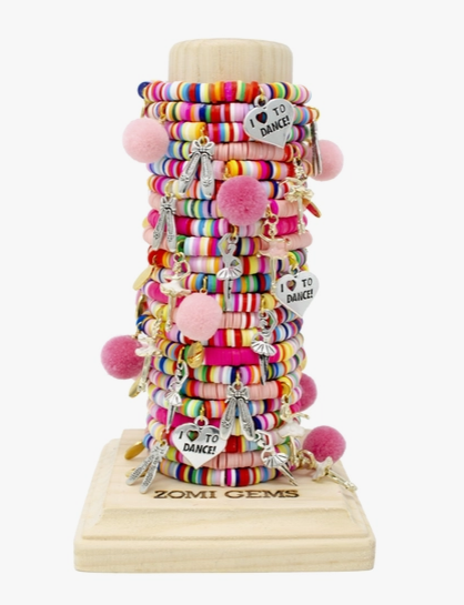 ZOMI Gems Rainbow Pom Pom Dance Bracelet