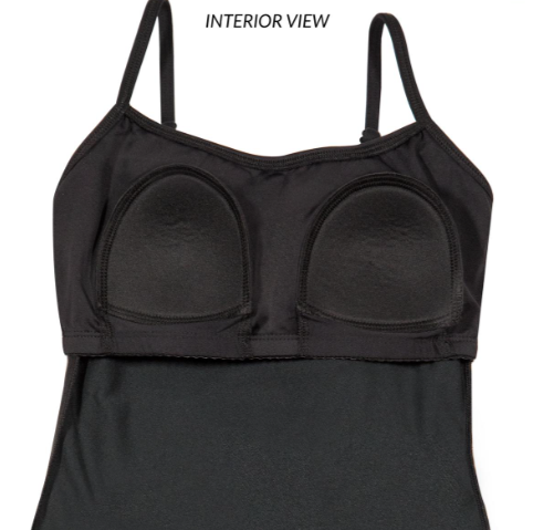 Eurotard Adjustable Strap Camisole Leotard with Built-in-Bra - 4488