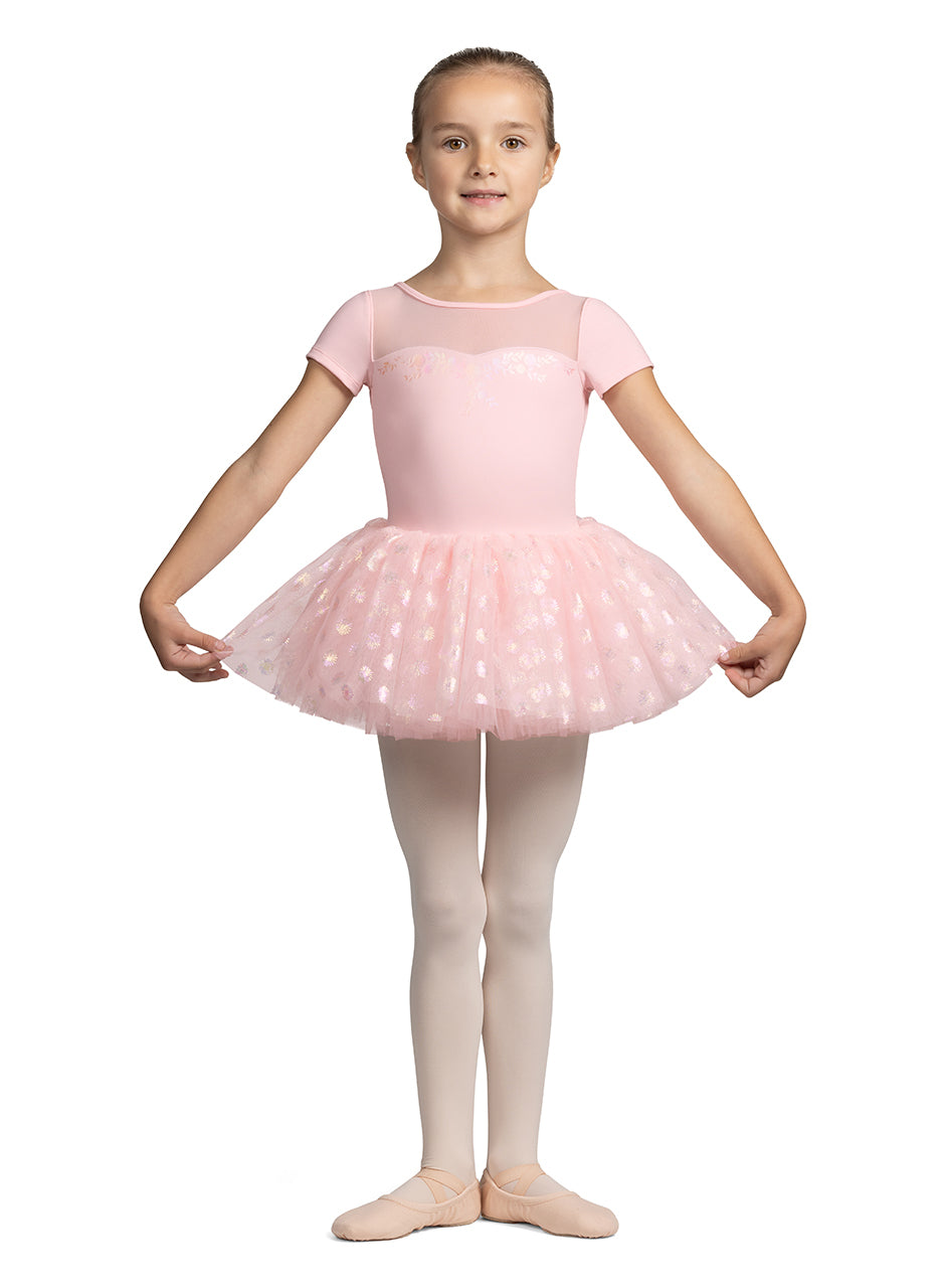 Mirella Glow Girl Cap Sleeve Tutu Dress - M1561C