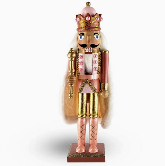 Nutcracker Ballet Gifts 15" Fancy Rose Gold King