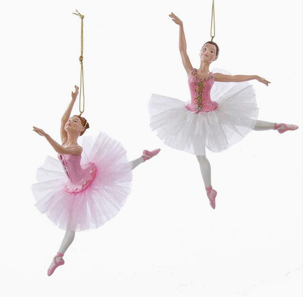 Kurt Adler Pink Ballerina Ornament
