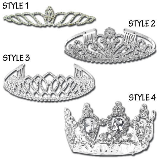 TYVM Crystal Tiaras & Crown - 66758