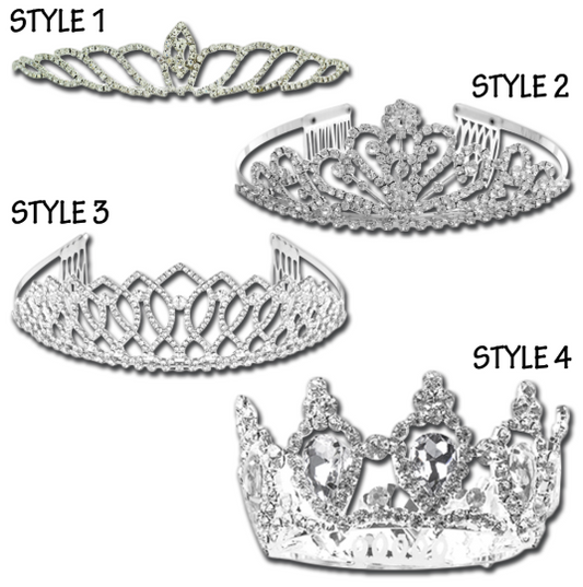TYVM Crystal Tiaras & Crown - 66758