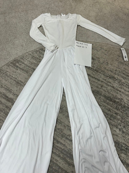Body Wrappers White Women's Praise Palazzo Jumpsuit (size XS) - 569