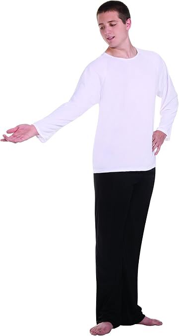 Body Wrappers Praise Dance White Long Sleeve Shirt - 540