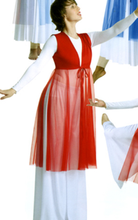 Body Wrappers Red Kids Streamer Vest - 0551