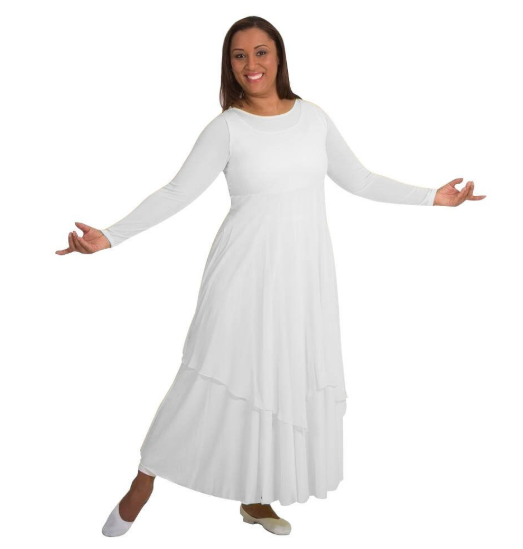 Body Wrappers White Praise Dance Pullover Vest - 574