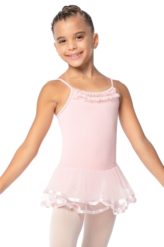 So Danca L2255 dress in light pink, front view